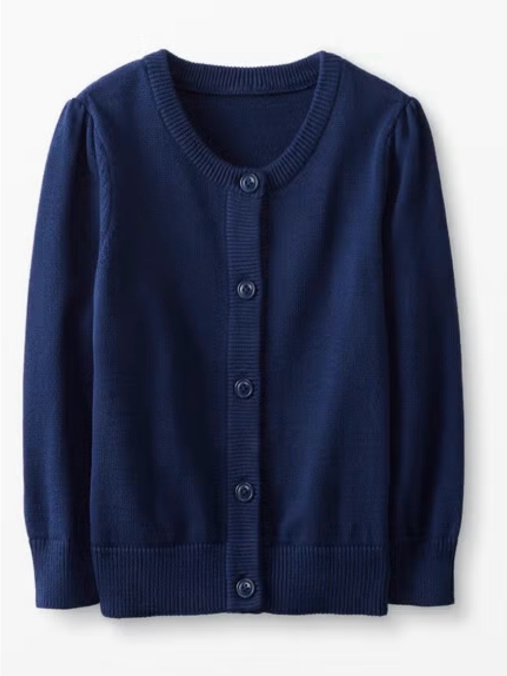 Hanna Andersson Navy Button-Front Cardigan